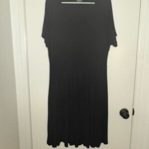 Black Dolman Sleeve Casual Dress